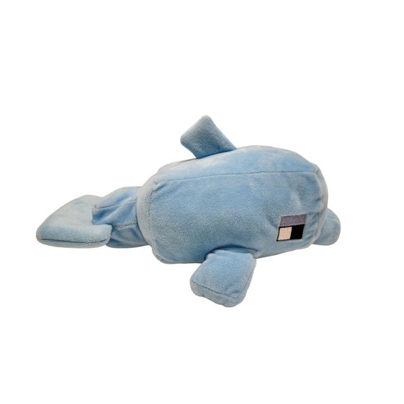 Minecraft Dolphin Plush Happy Explorer 12" Inch Stuffed Animal Mojang Gamer - Picture 2 of 5
